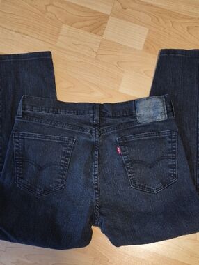 Levi's 505 Black Straight Leg Men’s Jeans, 34x30